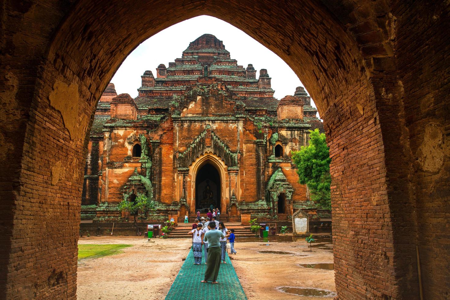 Bagan, Mandalay region, Myanmar - January 9, 2019 - Scene of Dhammayangyi Temple, the largest and widest Buddhist temple in Bagan photo