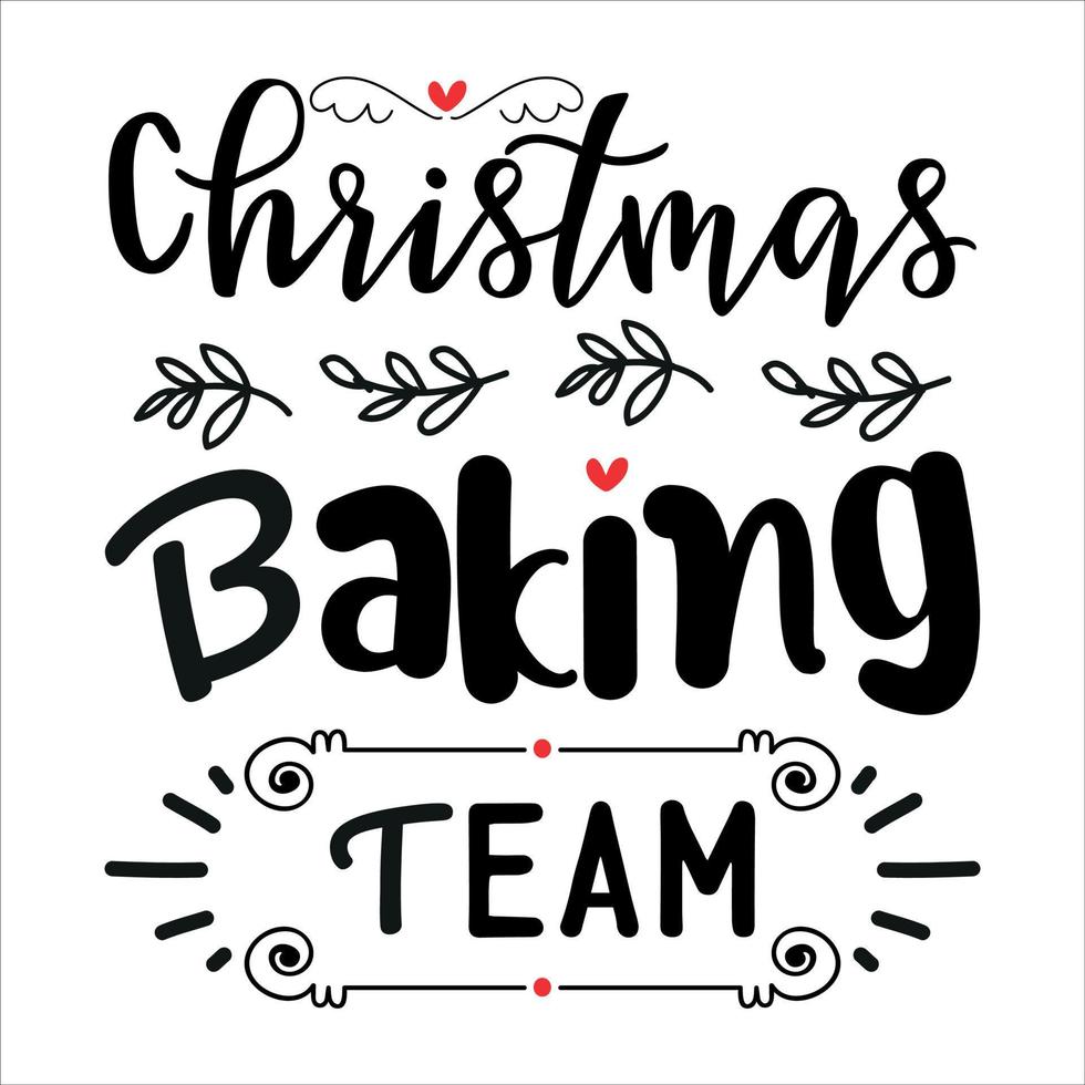 Christmas baking team vector
