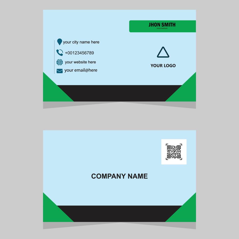 Corporate business card template vector