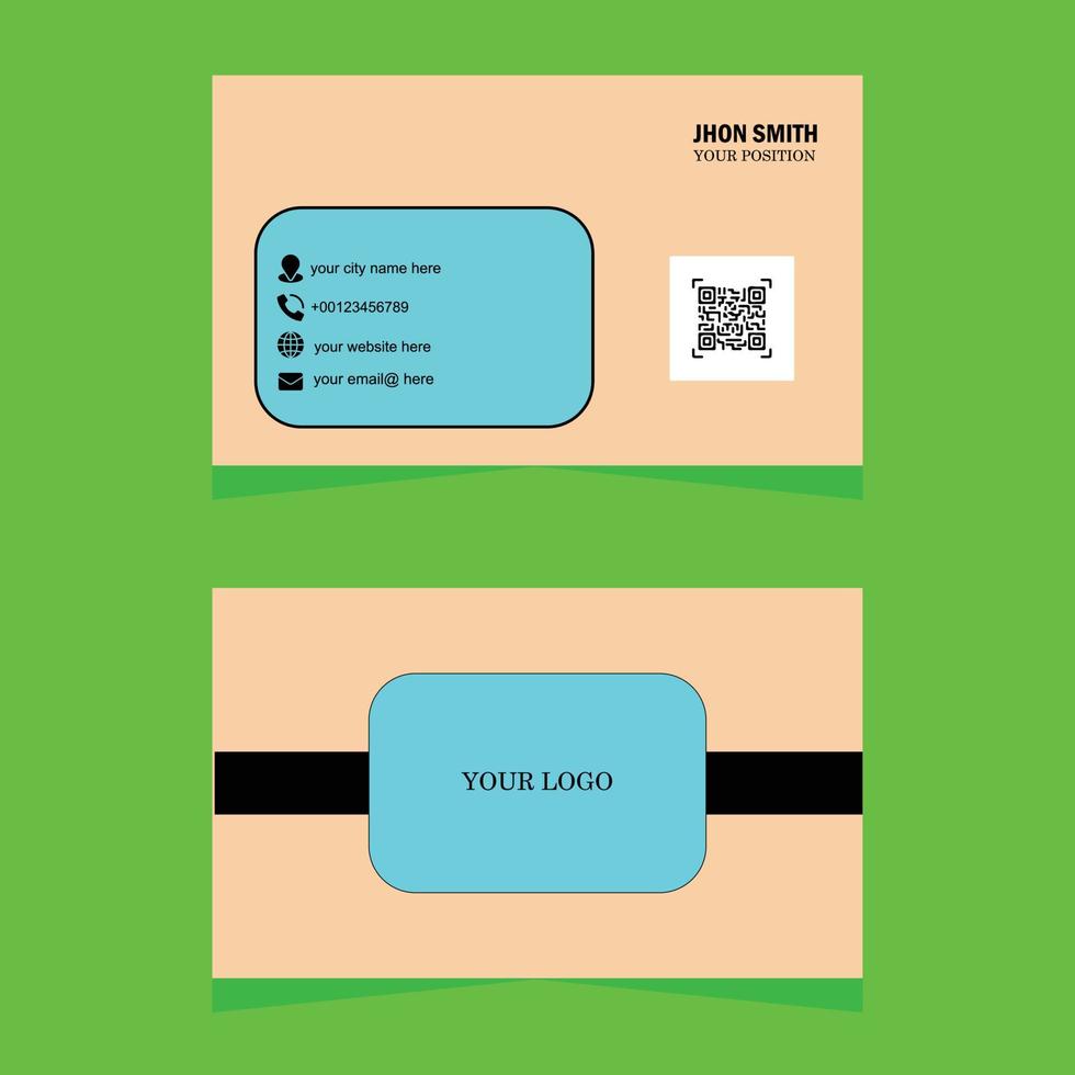 Corporate business card template vector