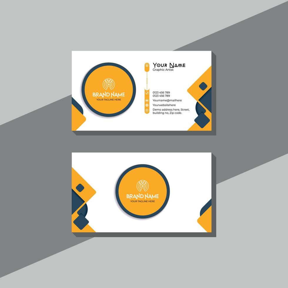 Modern business card Template vector