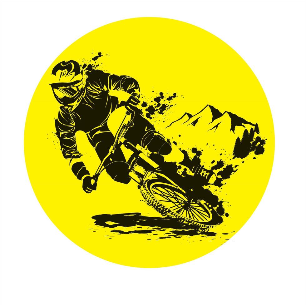 vector bicycle mountain bike race