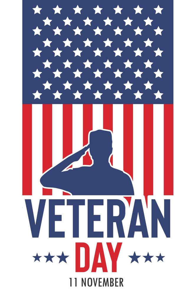 Veteran Day flat design vector