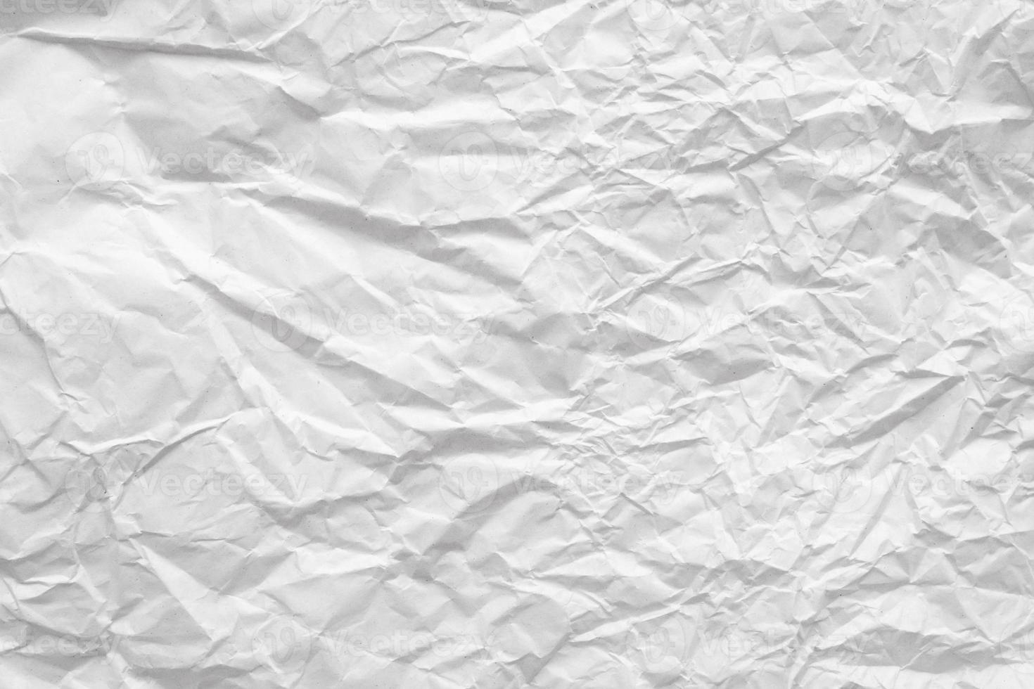 White crumpled paper abstract background texture photo