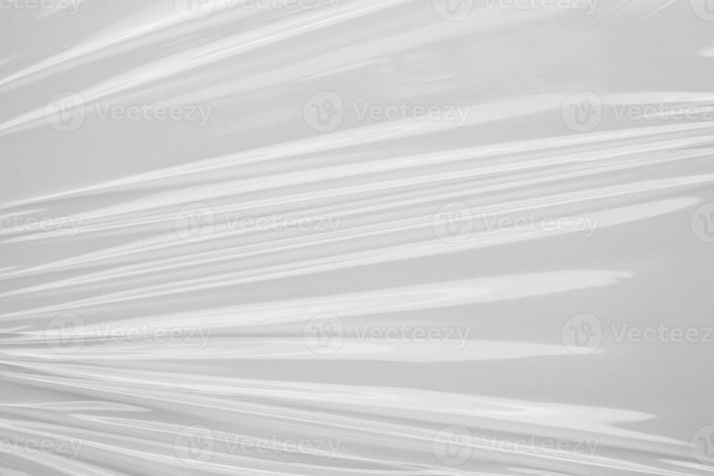 White plastic film wrap texture background photo