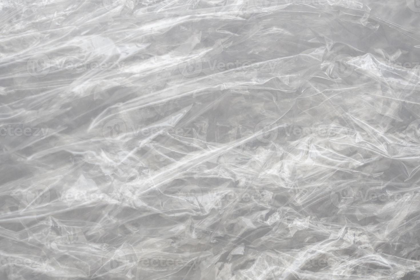 White plastic film wrap texture background photo
