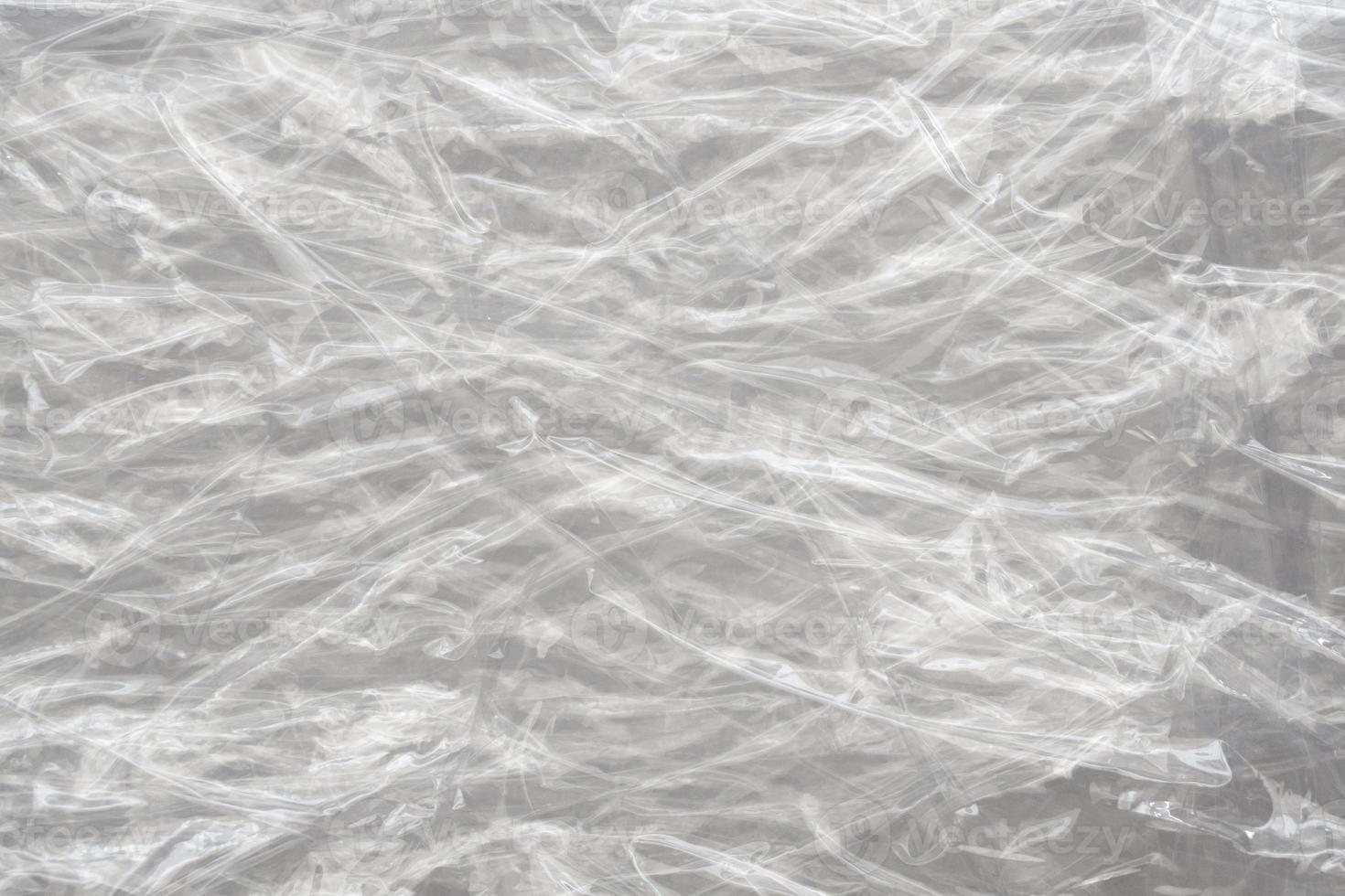 White plastic film wrap texture background photo