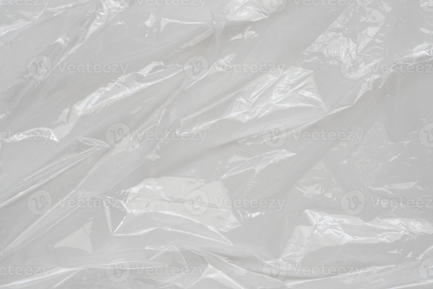 White plastic film wrap texture background photo