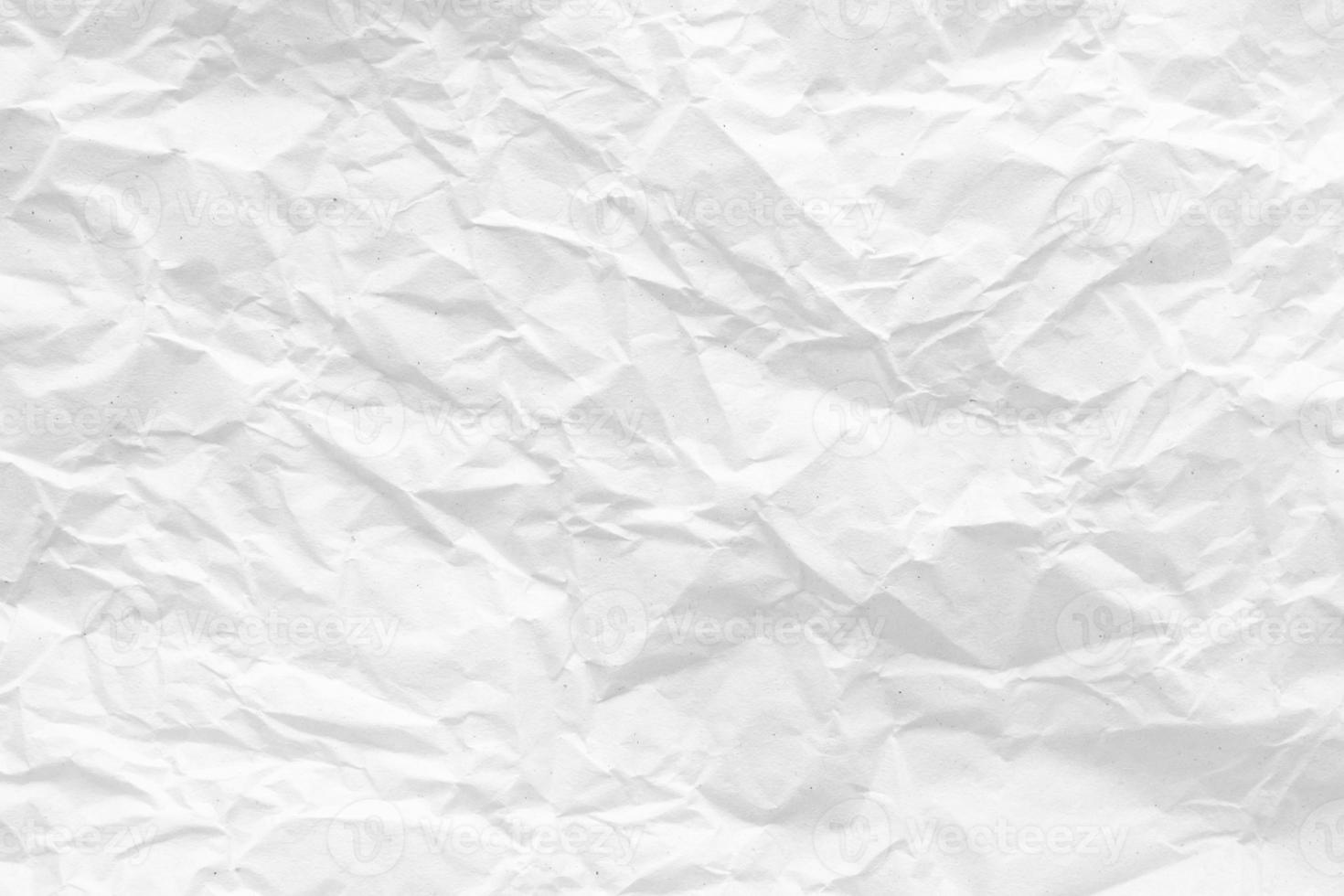 White crumpled paper abstract background texture photo