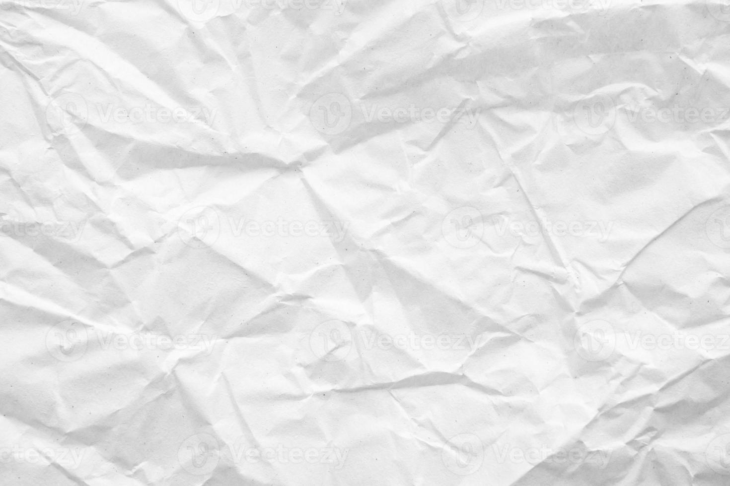 White crumpled paper abstract background texture photo