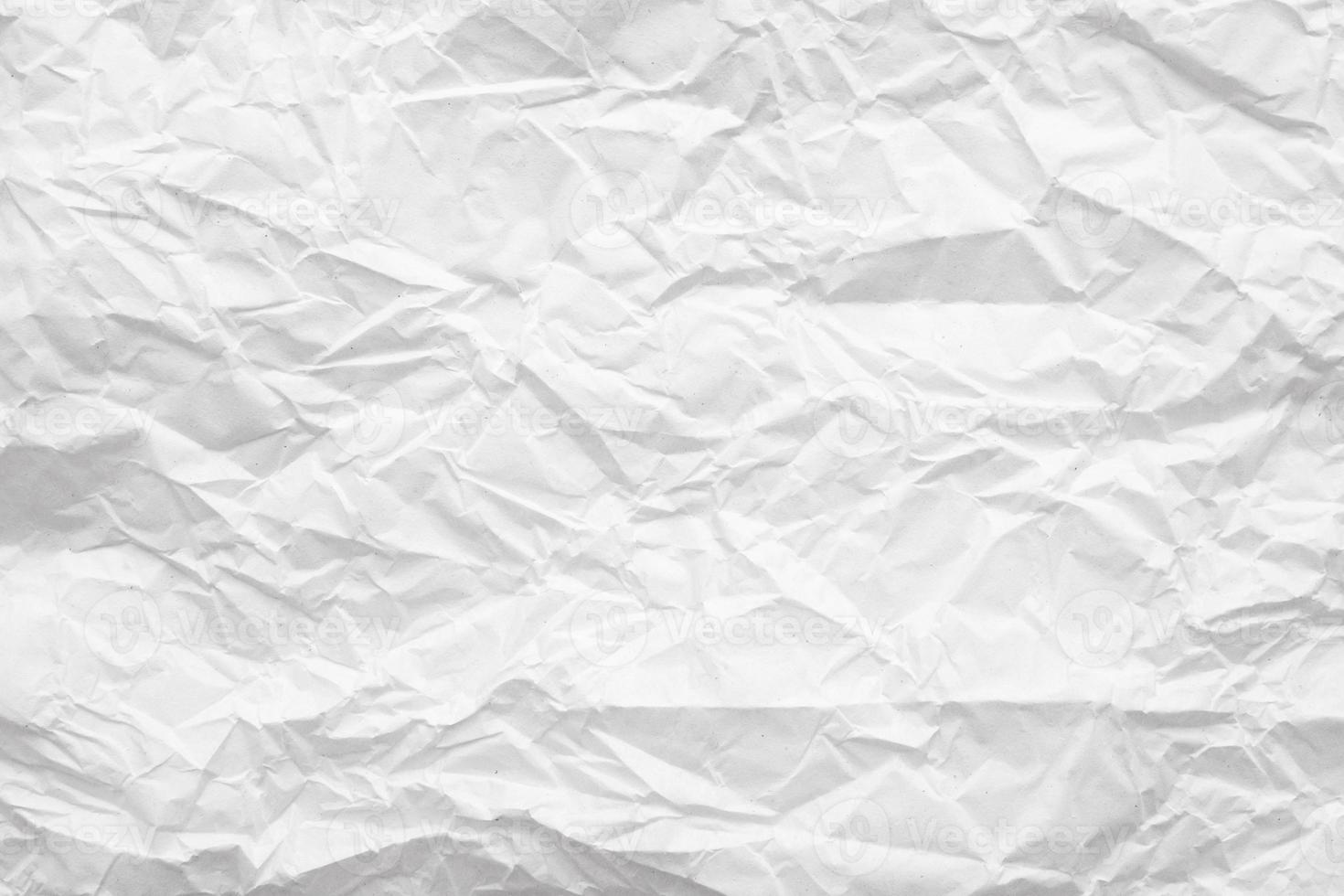 White crumpled paper abstract background texture photo