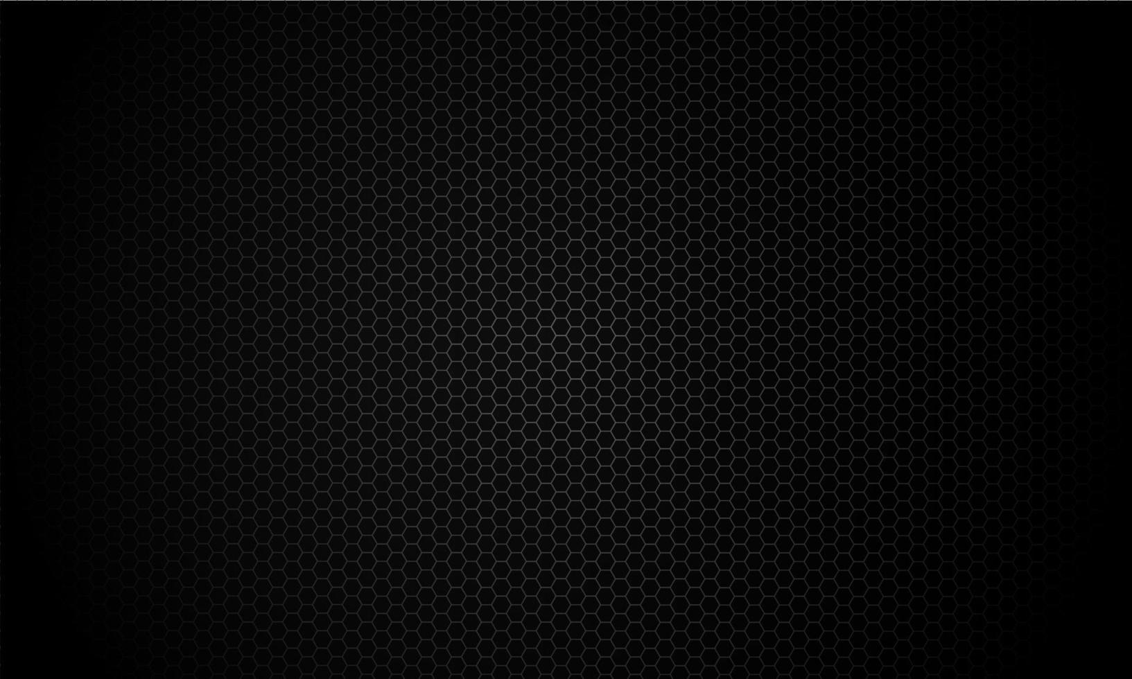 Black with hexagonal mesh texture vector