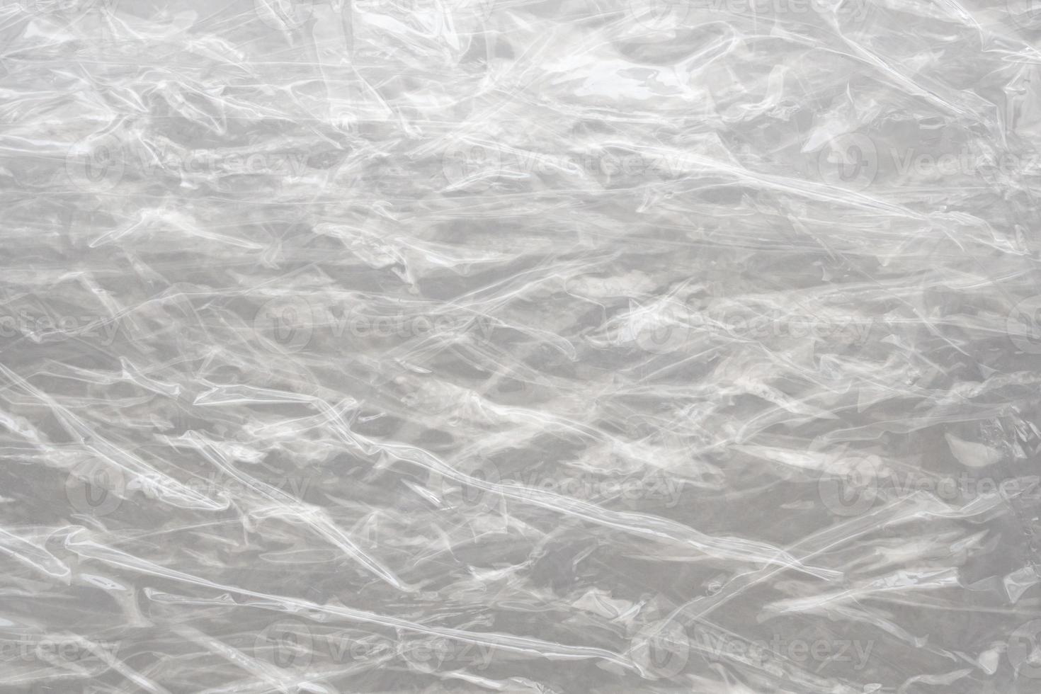 White plastic film wrap texture background photo