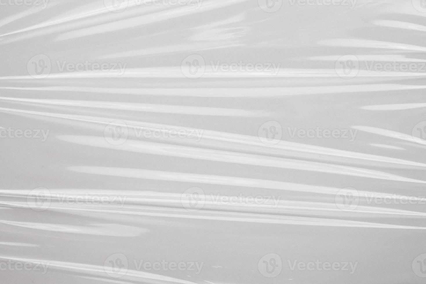 White plastic film wrap texture background photo