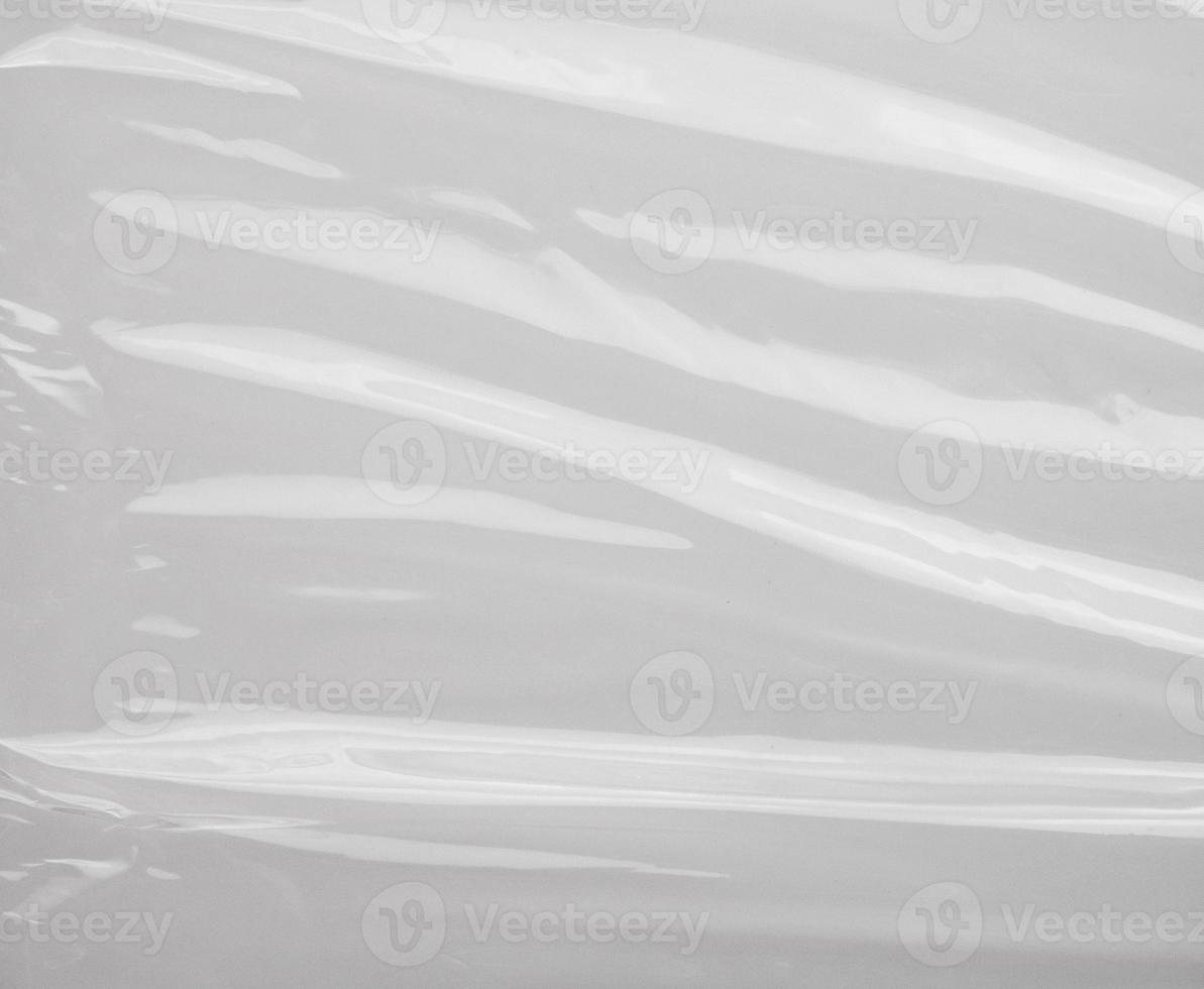 White plastic film wrap texture background photo