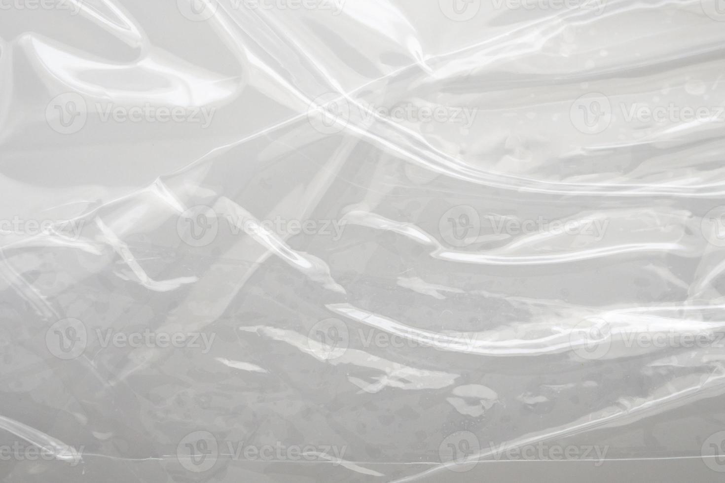 White plastic film wrap texture background photo
