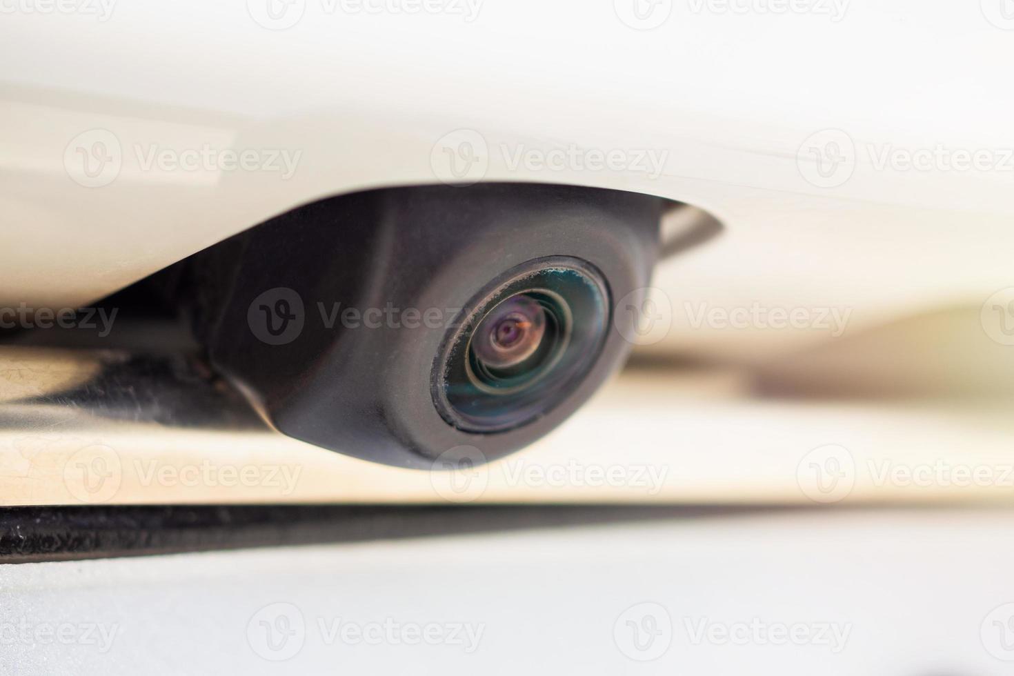 car rear view camera close up for parking assistance photo