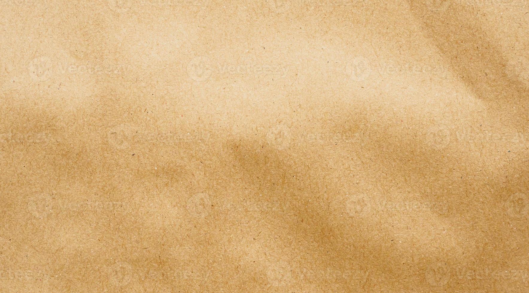 Brown paper eco recycled kraft sheet texture cardboard background photo