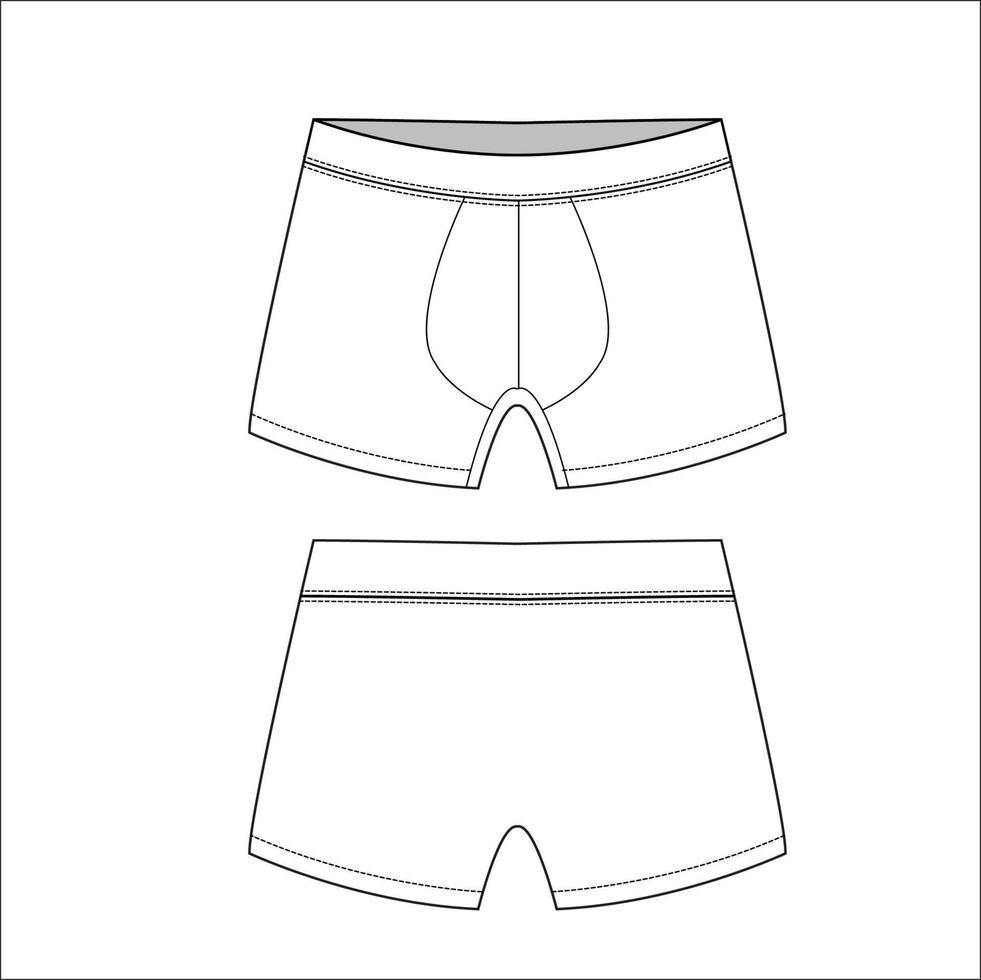 Boxer sketch for men, vector template