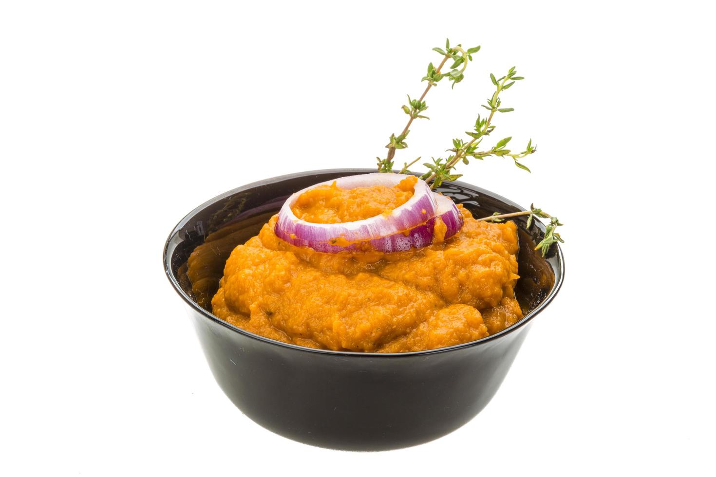 Zucchini caviar on white photo