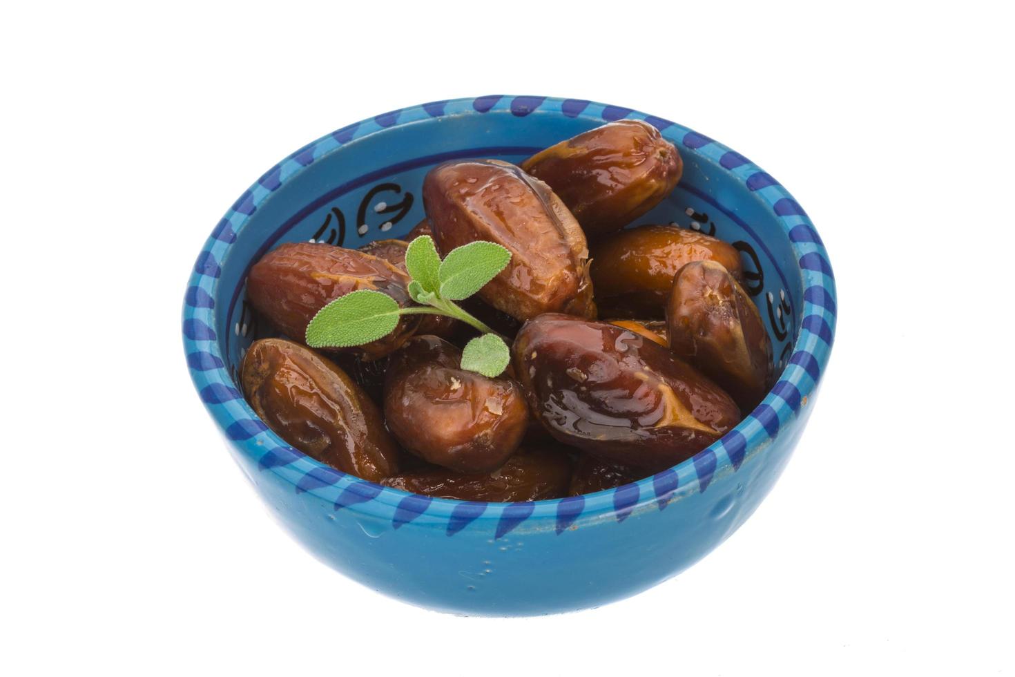 Dates on white photo