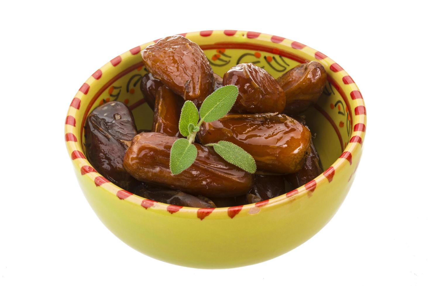 Dates on white photo