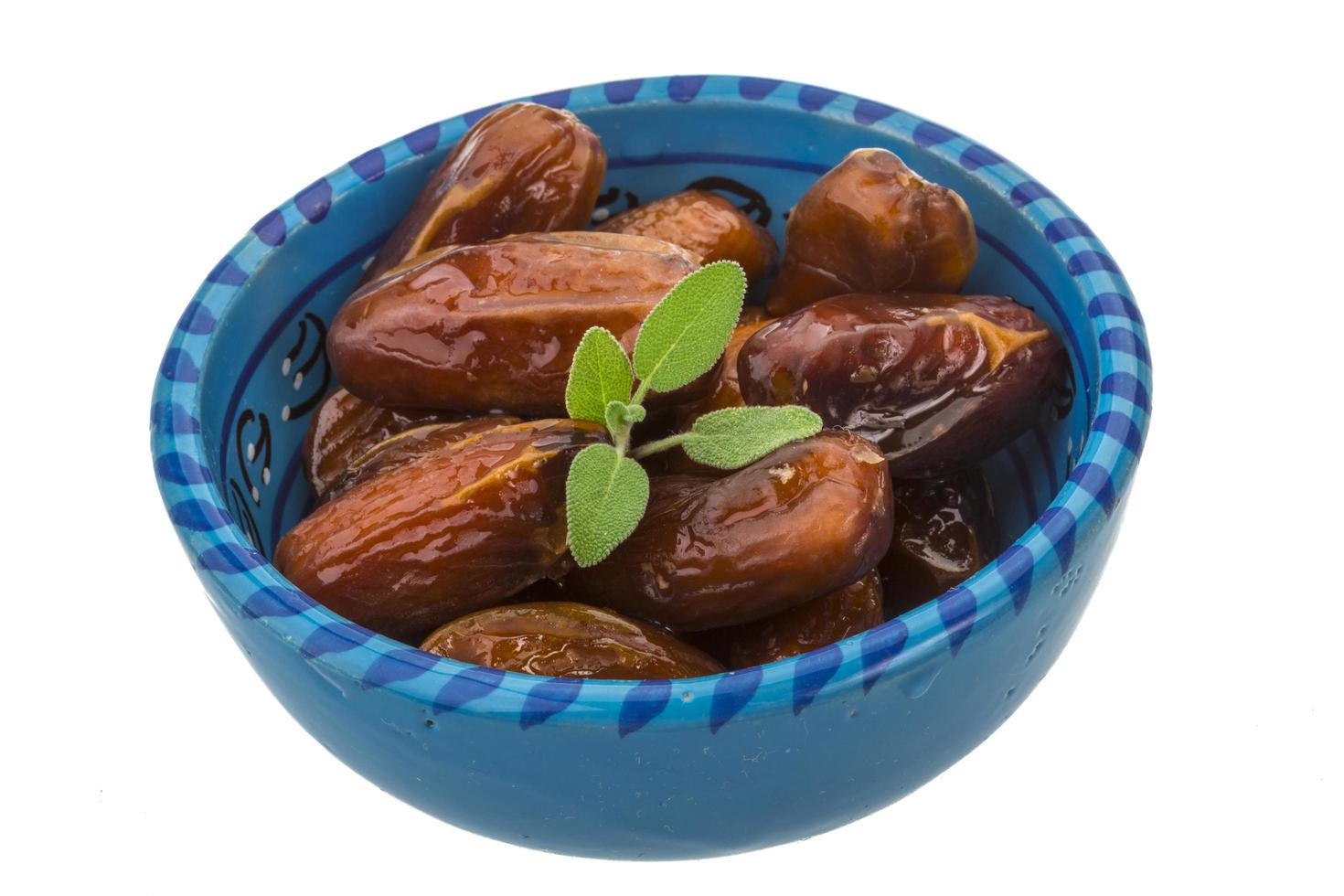 Dates on white photo