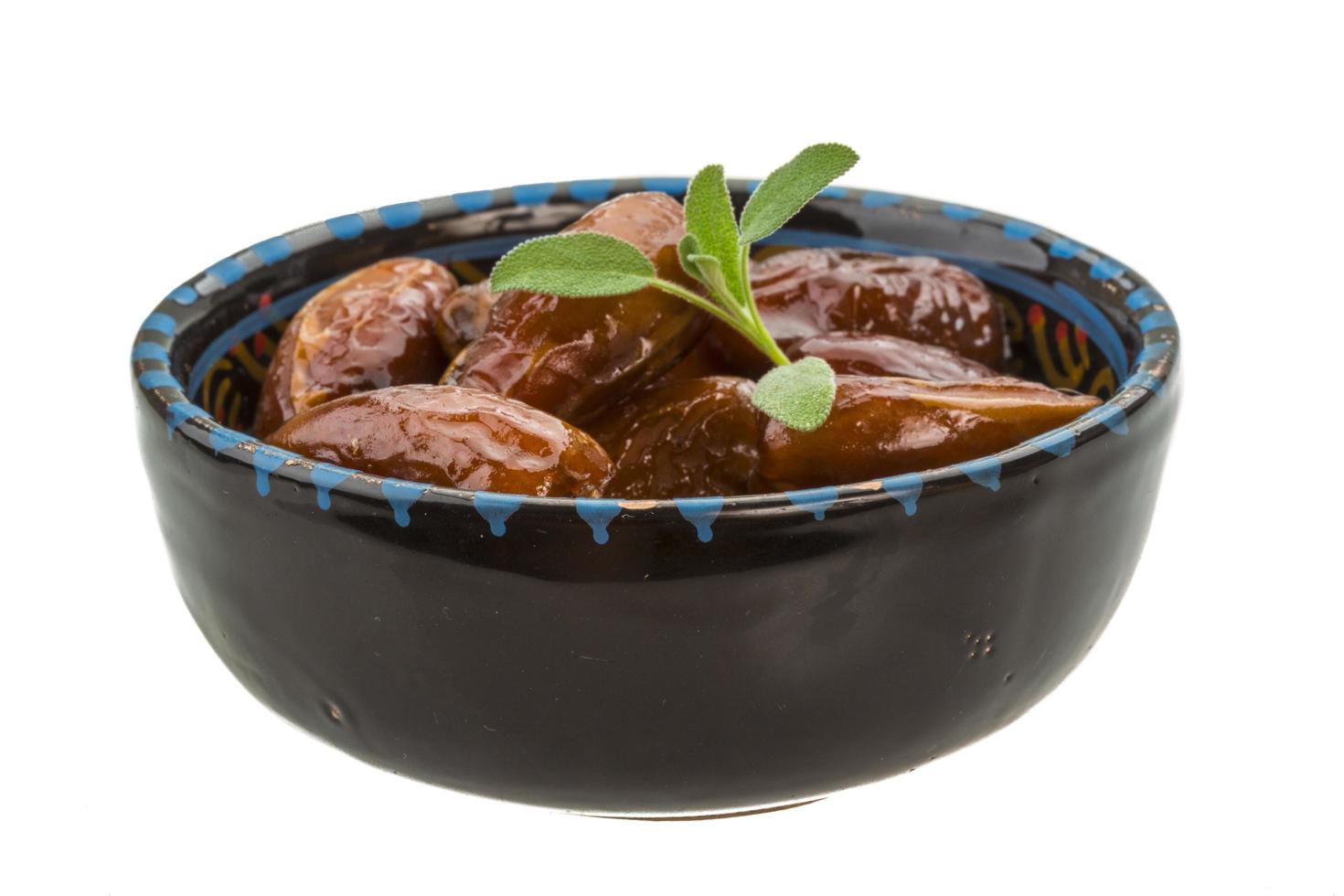 Dates on white photo