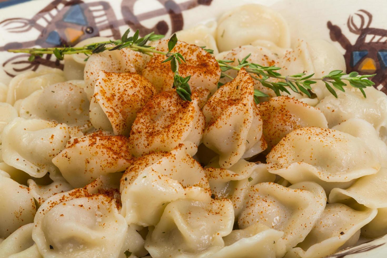 Russian dumplings view photo