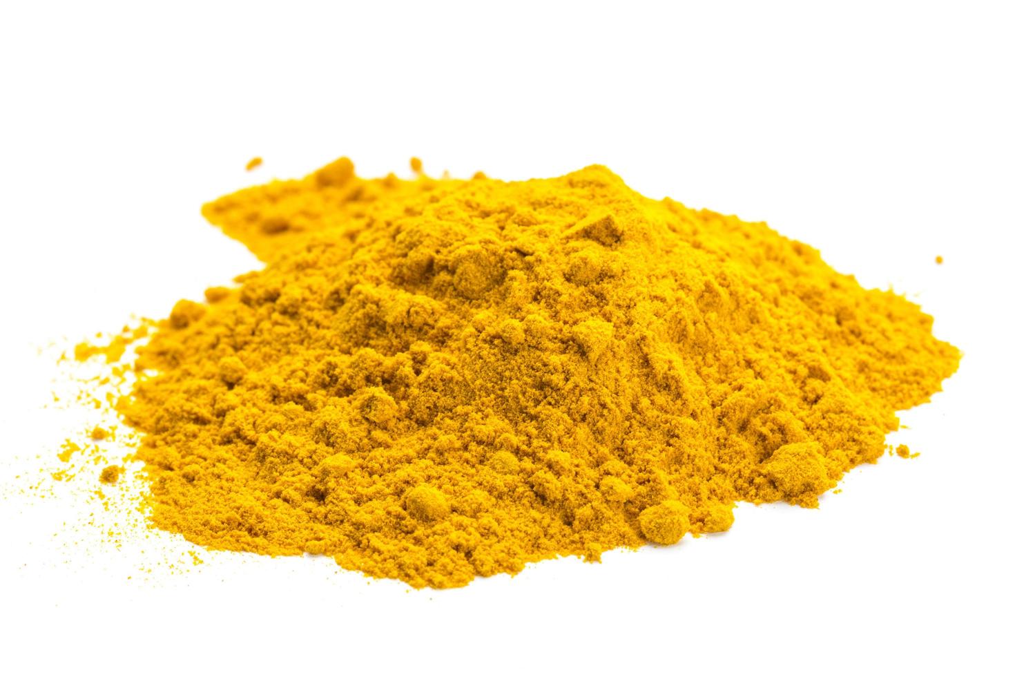 tumeric on white photo