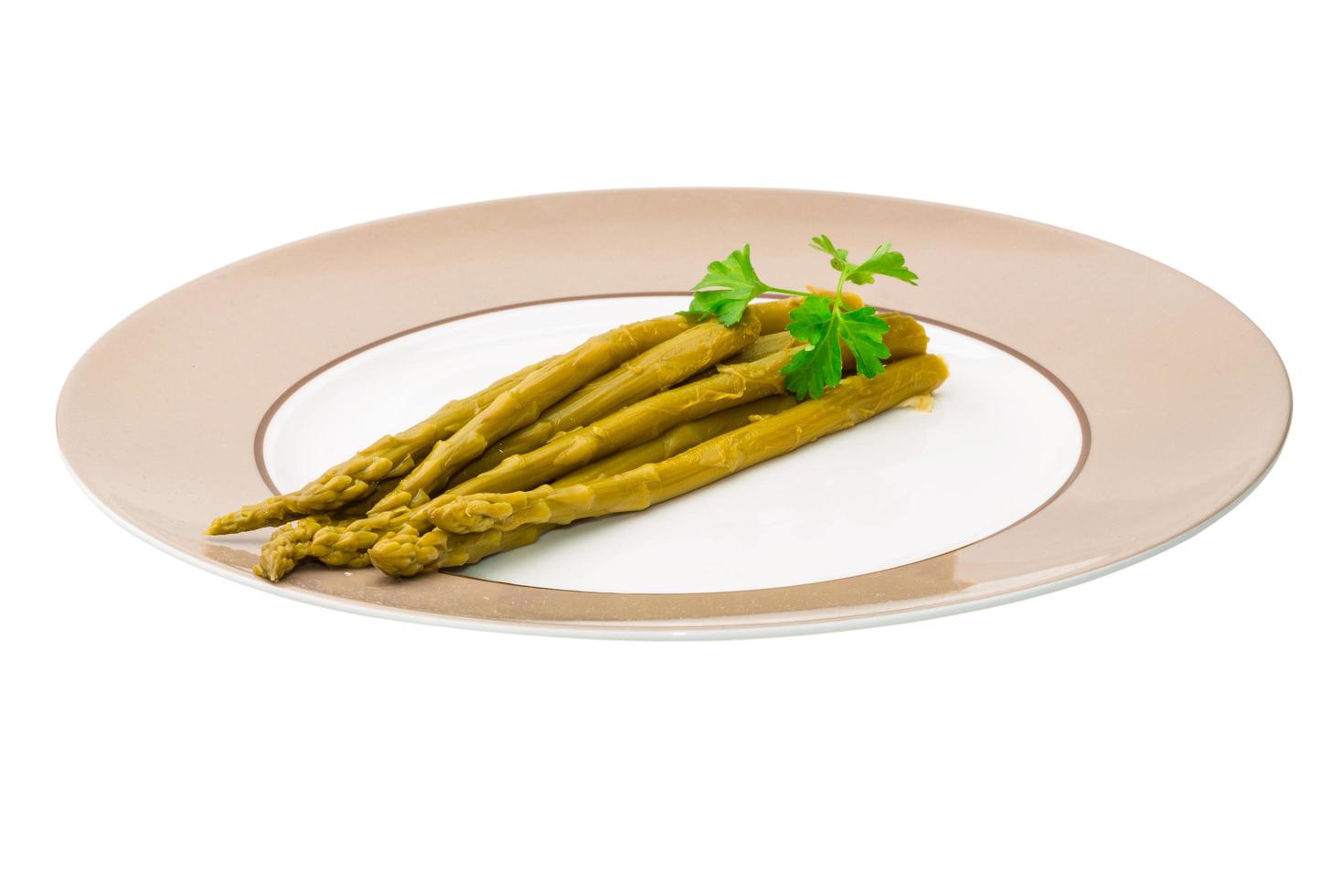 Asparagus on white photo