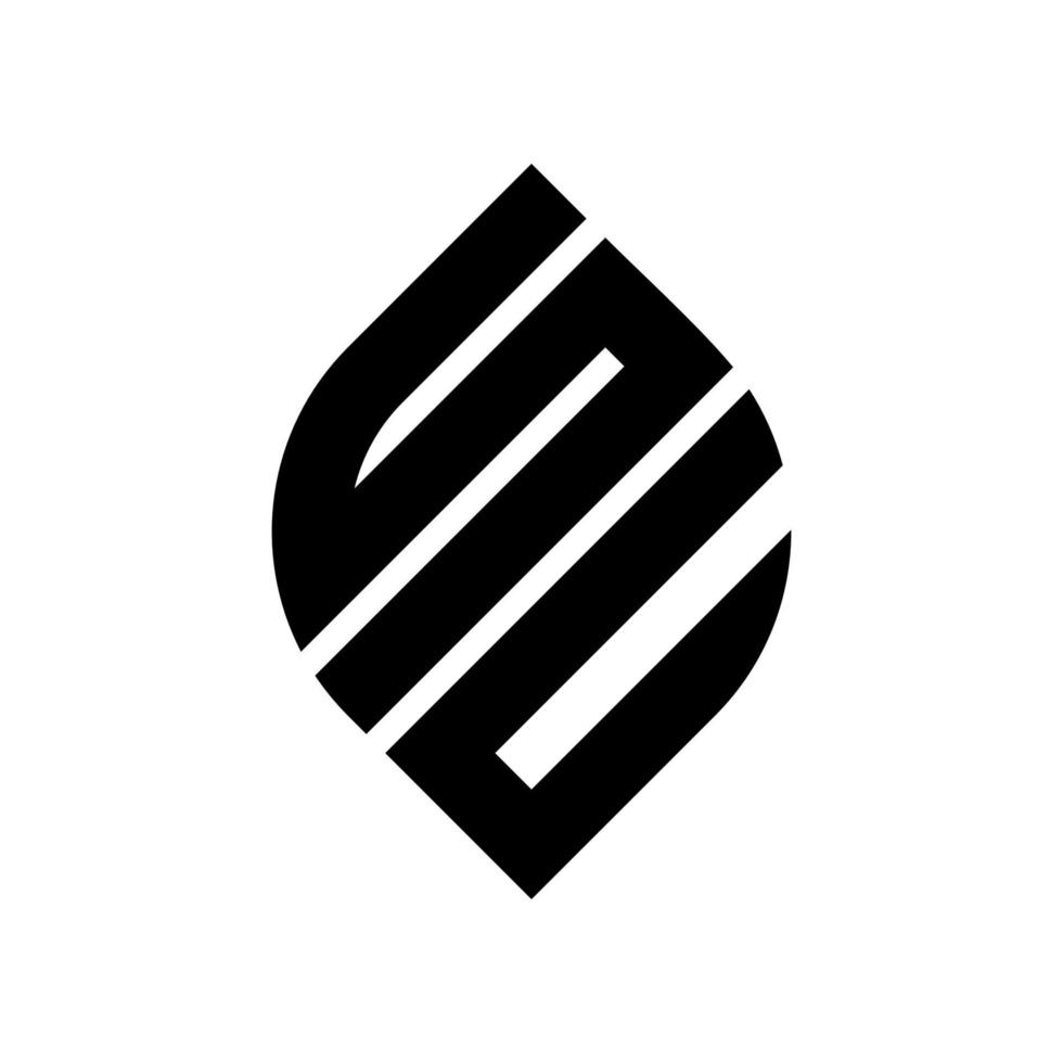 Leaf  SC Letter Design Monogram Template vector