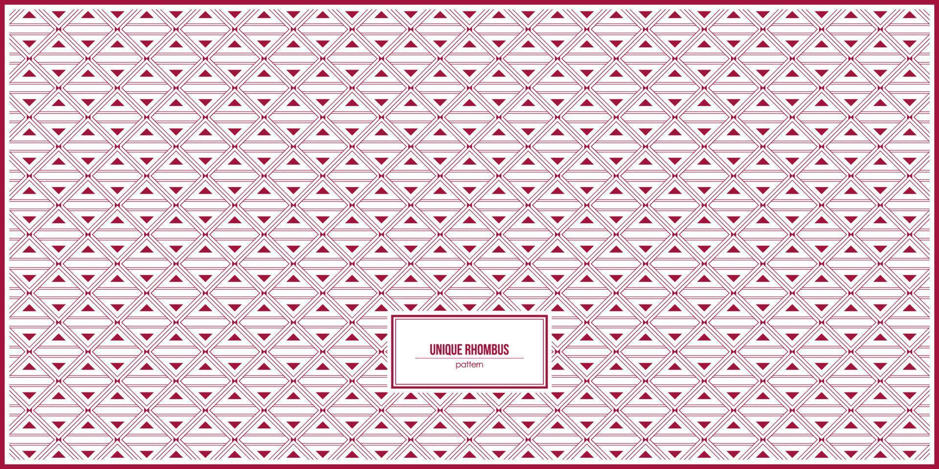 unique rhombus pattern for business card vector