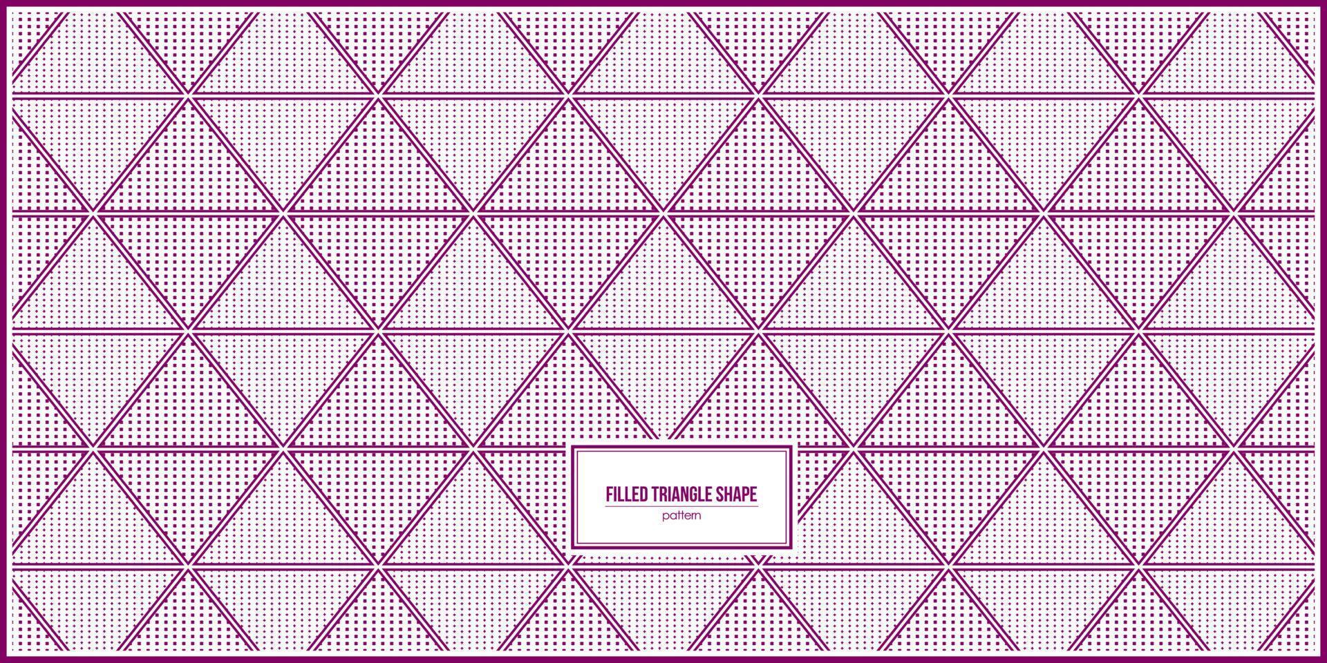 triangle shape pattern filled with small objects vector