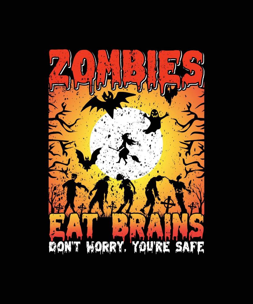 Halloween, Vintage T-shirt Design vector