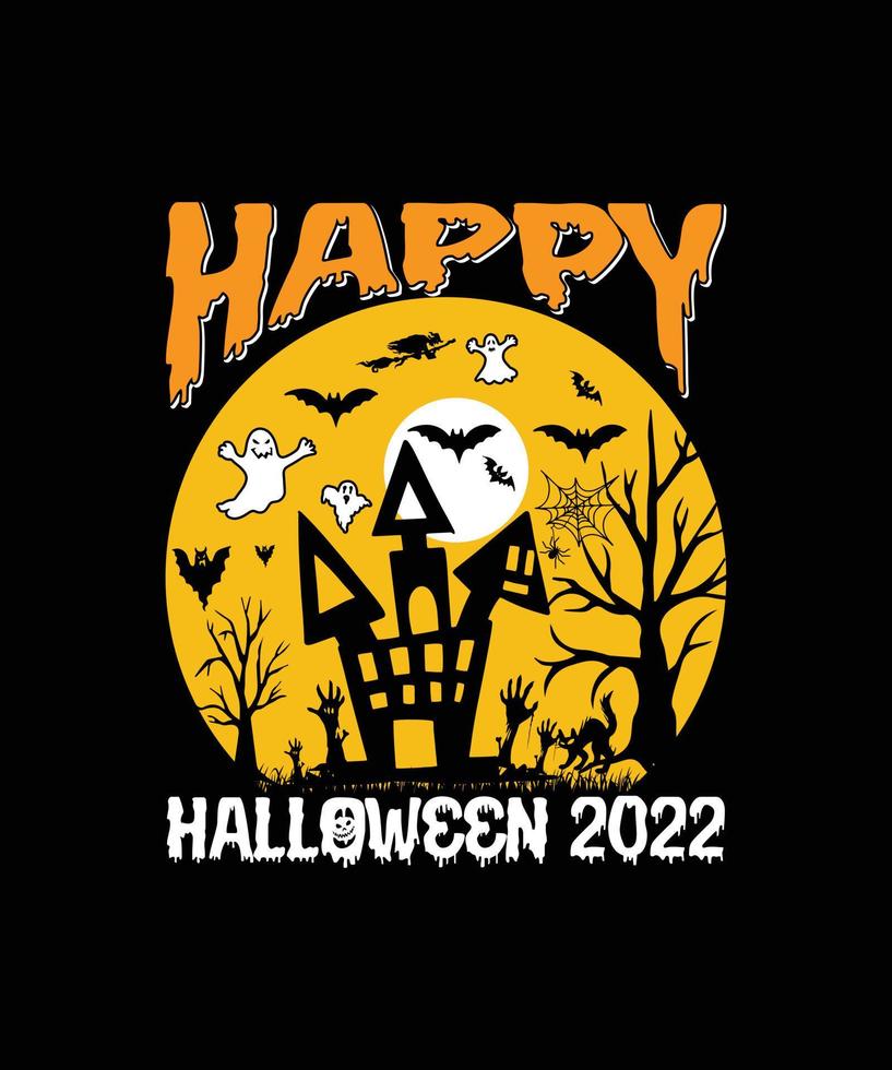 diseño de camiseta de halloween vector