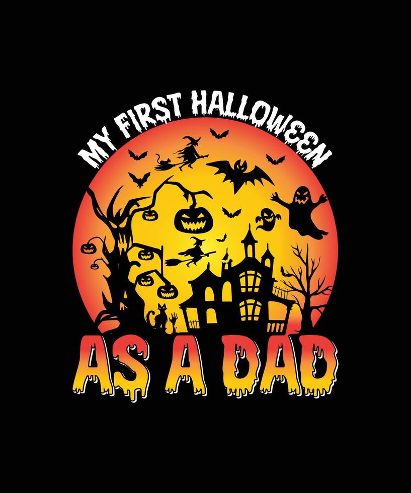Halloween T-shirt Design vector