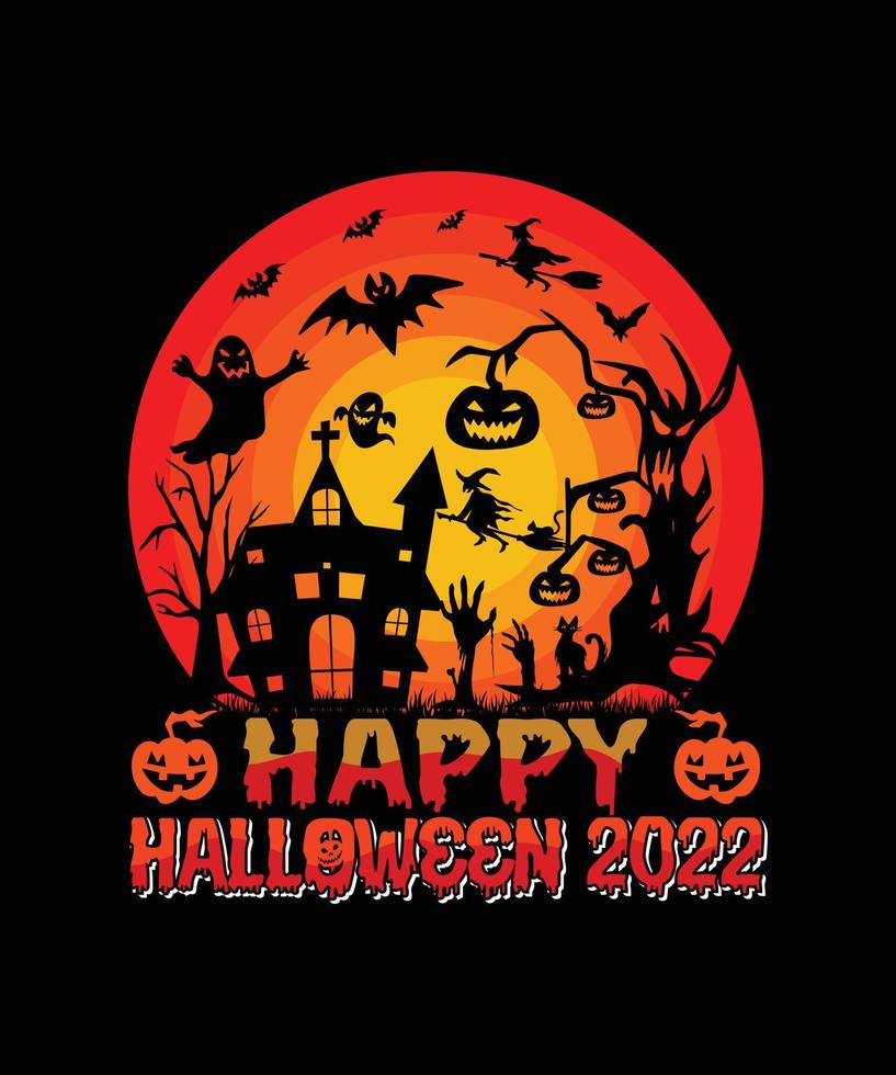Halloween T-shirt Design vector