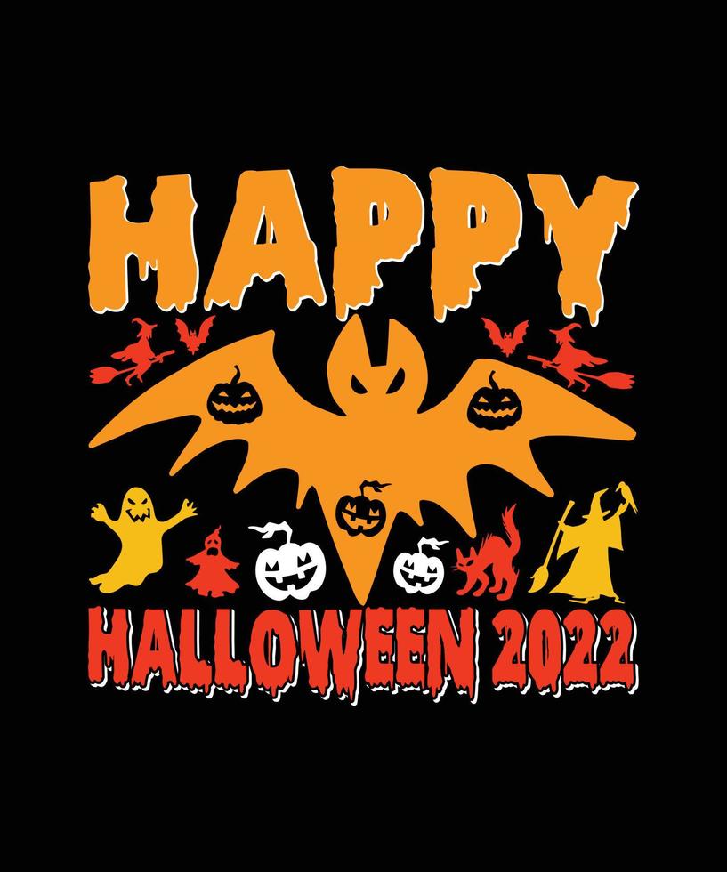 diseño de camiseta de halloween vector