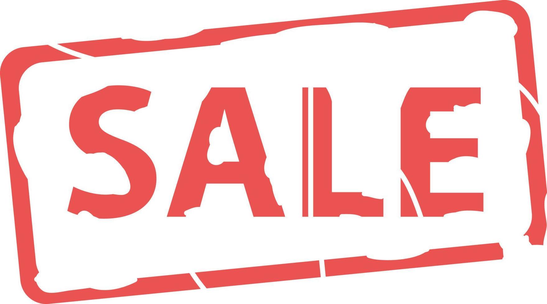 Sale stamp, vector. Stamp with the inscription sale in red, can be used on the store's website. vector