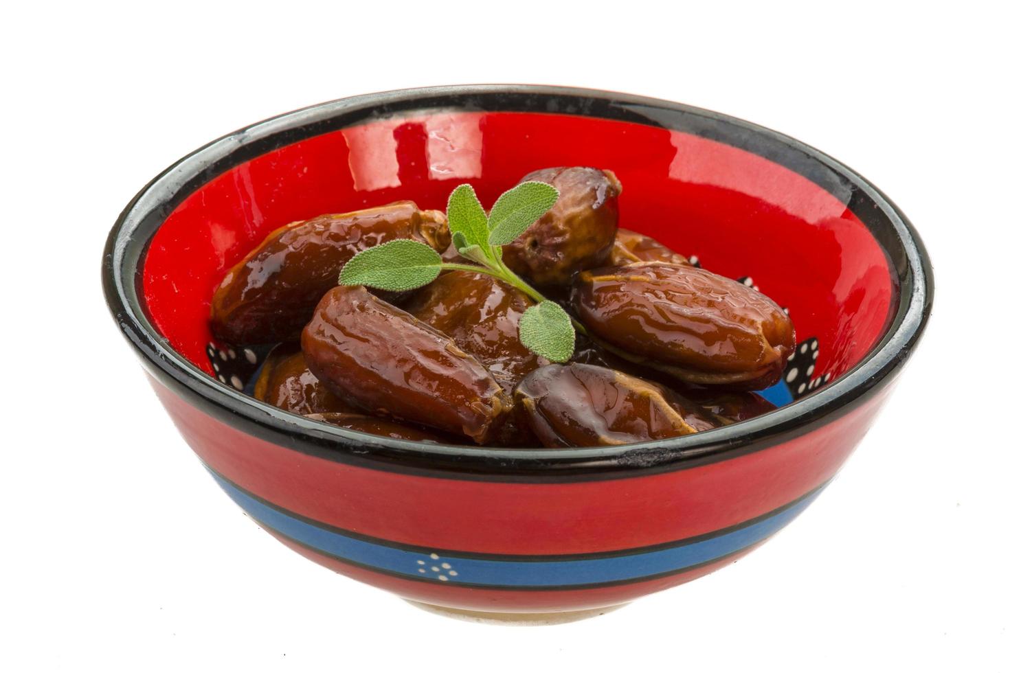 Dates on white photo