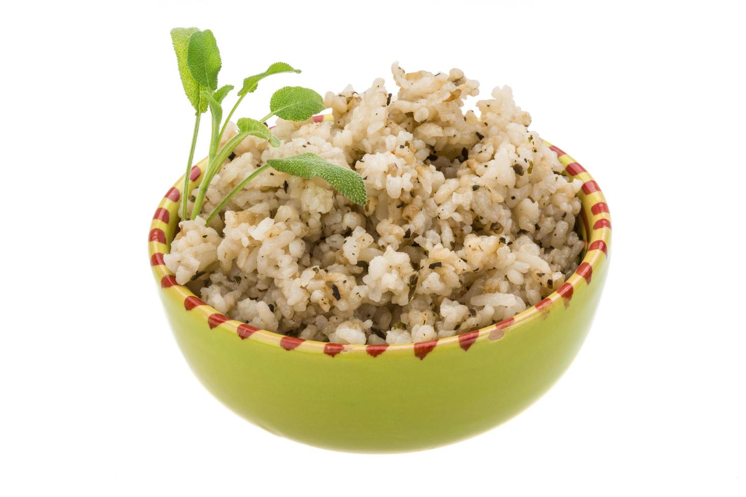 Boiled rice on white 12886165 Stock Photo at Vecteezy