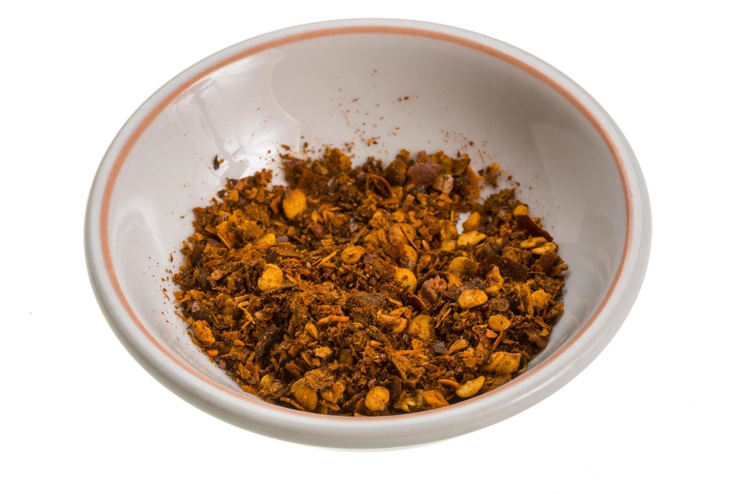 Ground Pepper on white photo