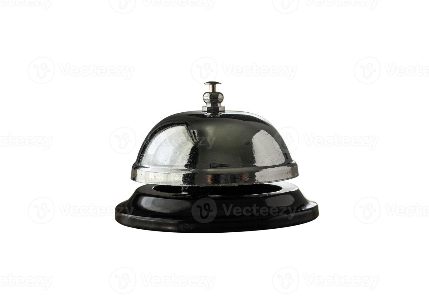 Hotel service bell isolated on white background photo