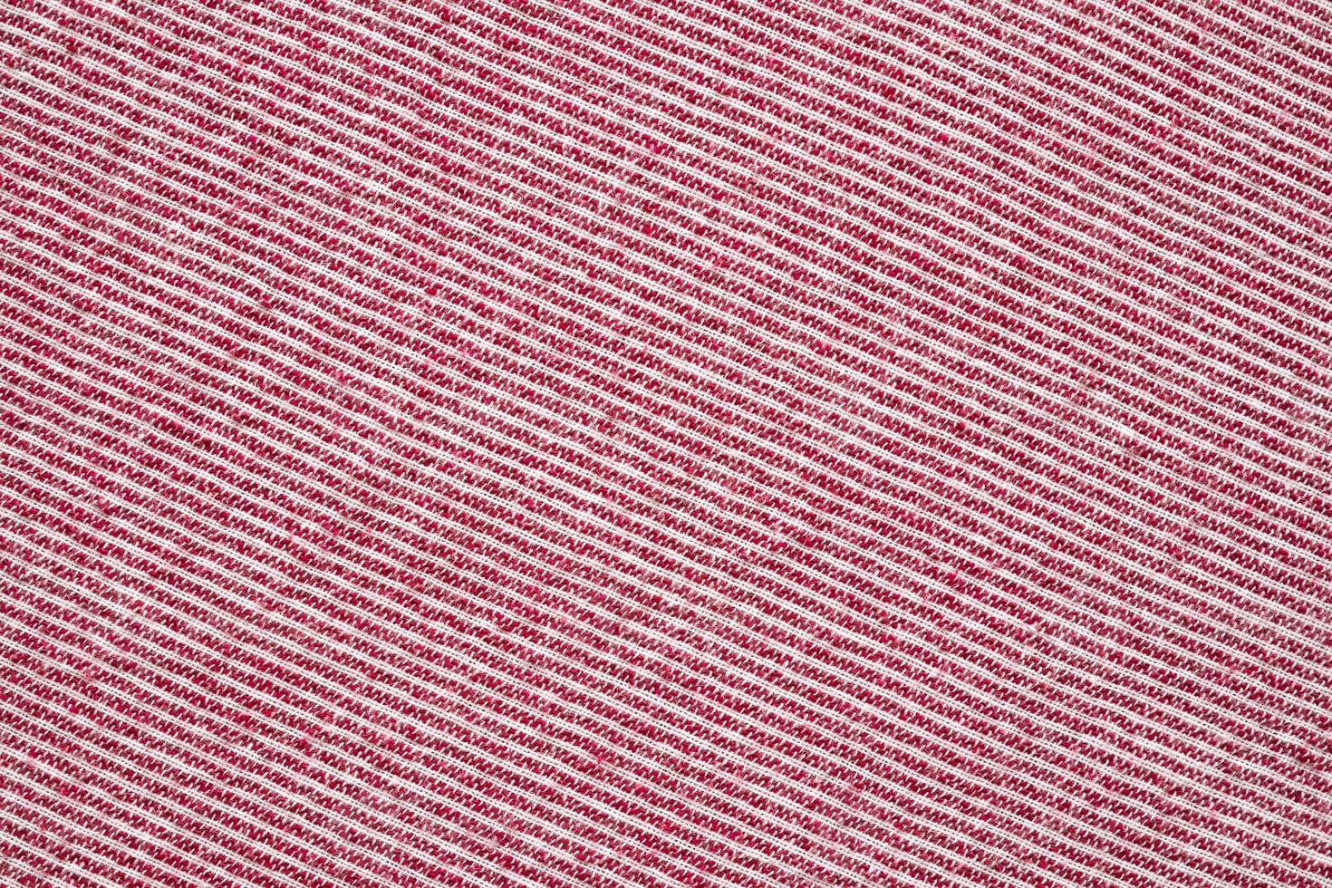Abstract red and white stripe clothing fabric texture pattern background photo