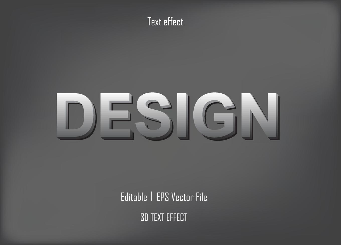 text effect. 3d text effect. non editable vector