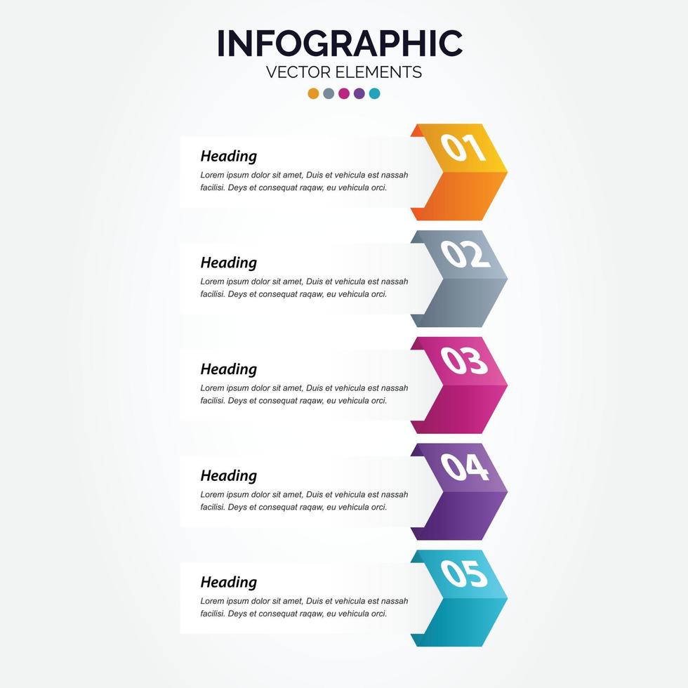 diseño de línea delgada de infografía vertical vectorial con iconos y 5 opciones o pasos. infografía vertical para el concepto de negocio. se puede utilizar para banner de presentaciones. diseño de flujo de trabajo vector