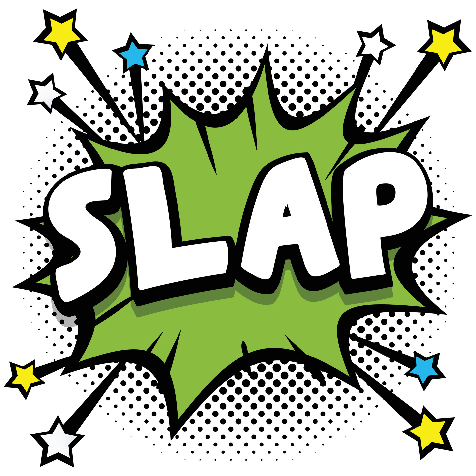 slap Pop art comic speech bubbles book sound effects 12887496 Vector