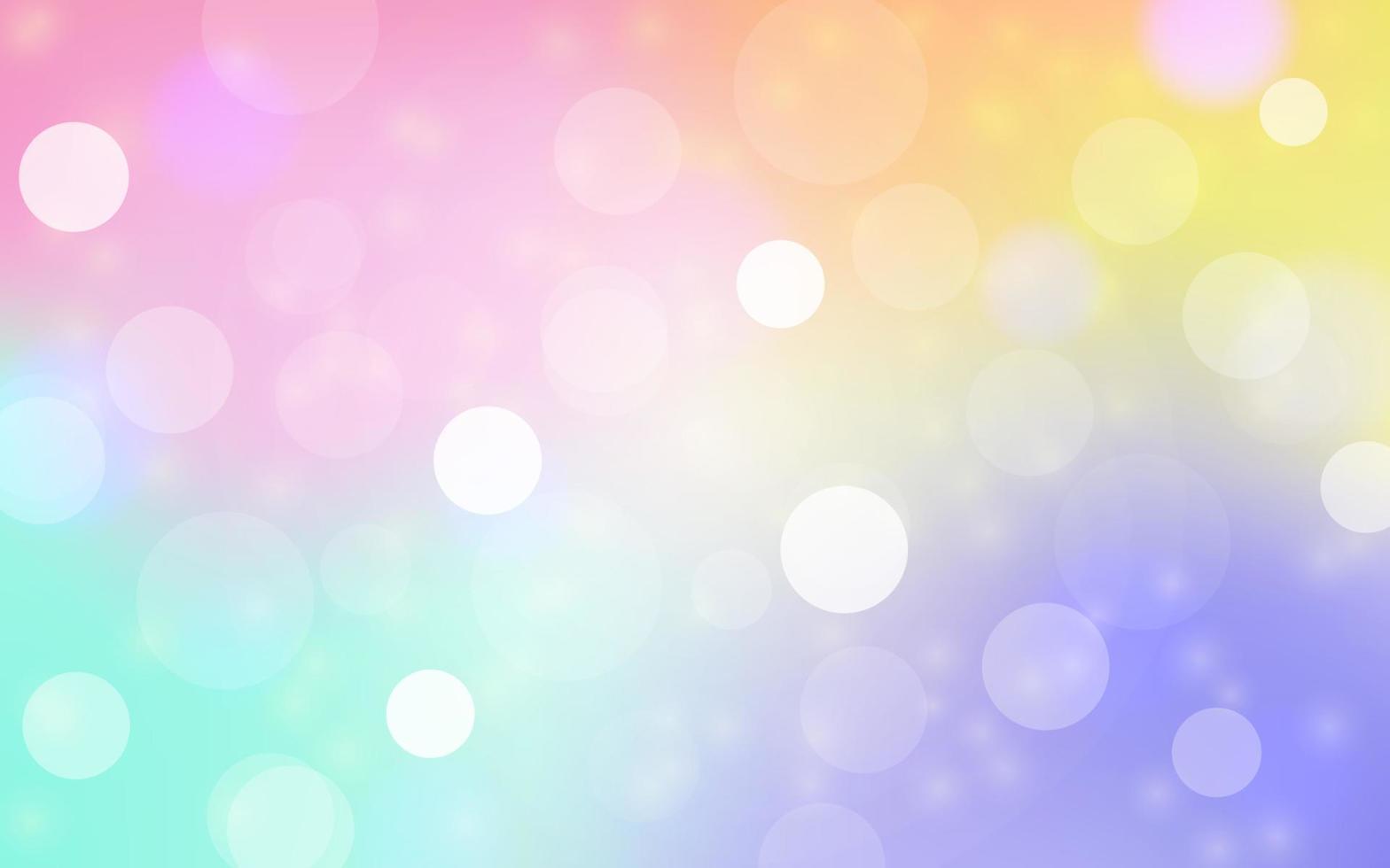 Rainbow bokeh soft light abstract background, Vector eps 10 illustration bokeh particles, Background decoration