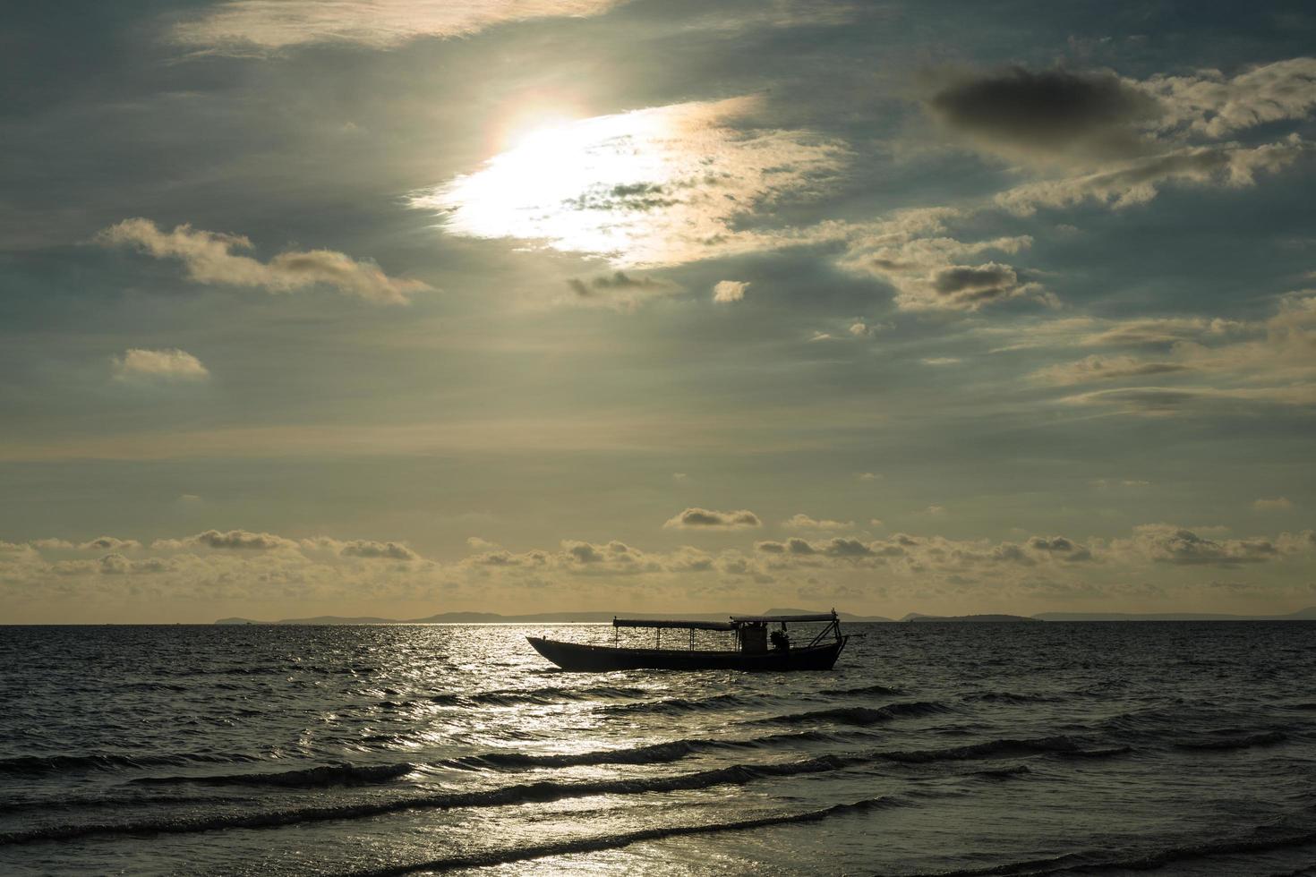 Sunset beach view photo